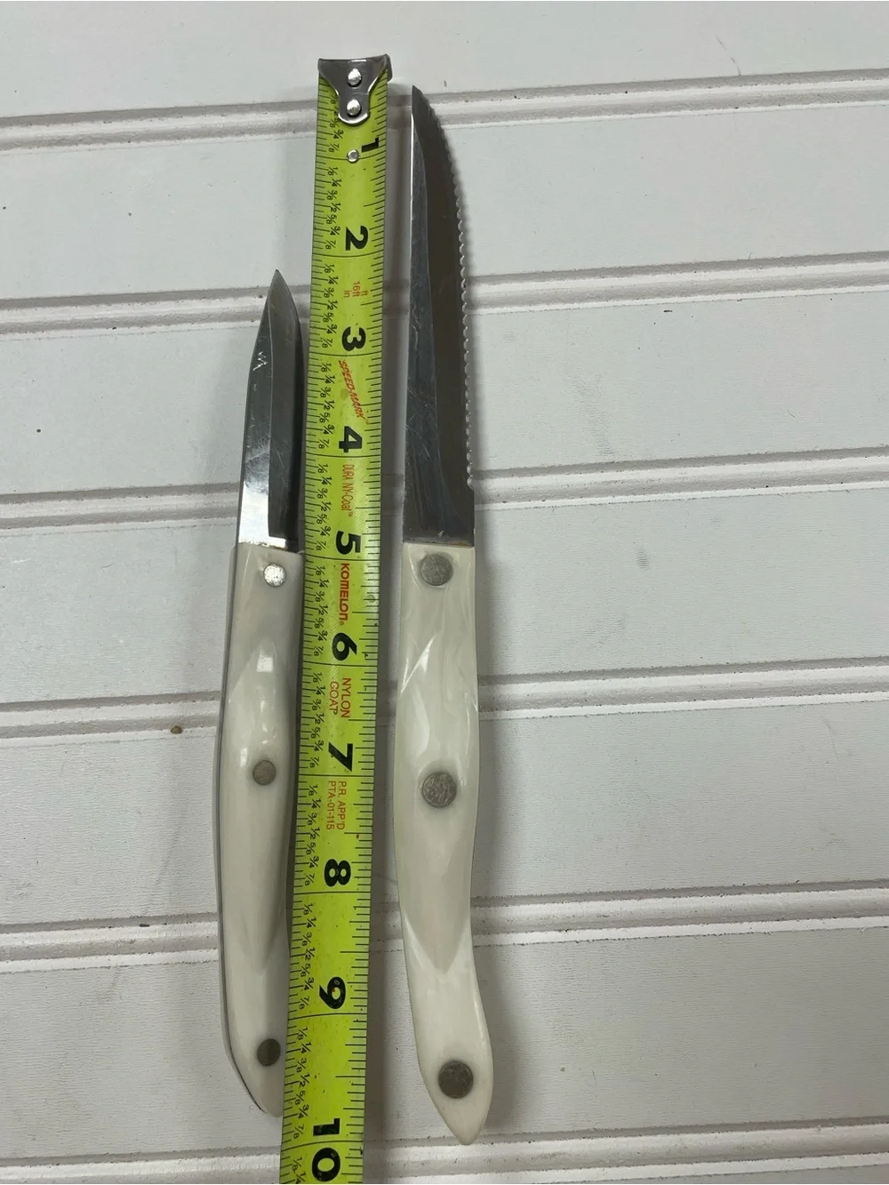 Cutco 1720 KL Paring Knife & 1821 KL Trimmer White